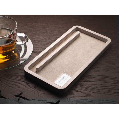 Drewniany organizer na biurko