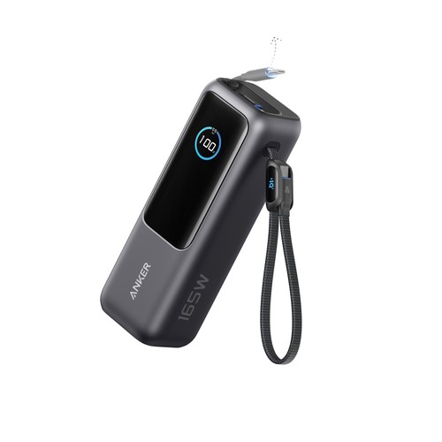 Powerbank 25.000 mAh et 165 W avec câble intégré Anker Powerbank 25.000 mAh et 165 W avec câble intégré Anker