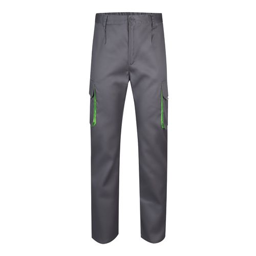 VL HYPNOS. Pantalón de sarga multibolsillos bicolor (200g/m²), en algodón (35%) y poliéster (65%) VL HYPNOS. Pantalón de sarga multibolsillos bicolor (200g/m²), en algodón (35%) y poliéster (65%)