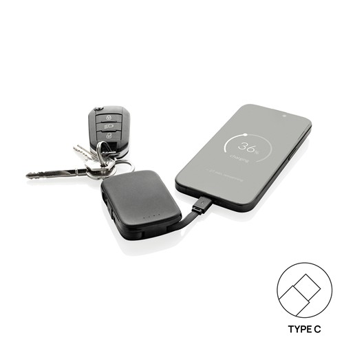 Nexo RCS keychain 2000 mah powerbank with integrated cables Nexo RCS keychain 2000 mah powerbank with integrated cables