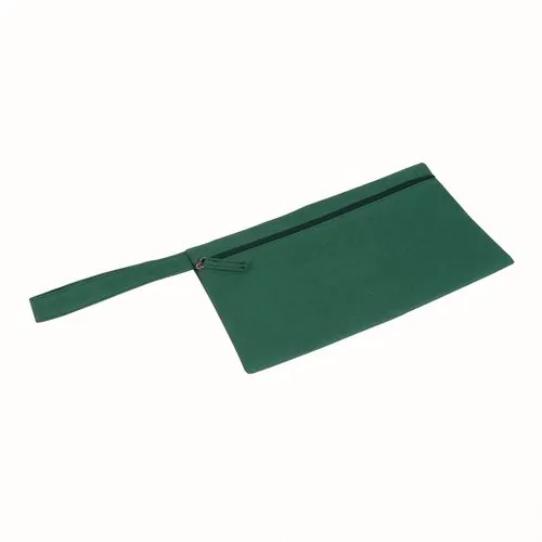 Porte-documents en polyester avec fermeture zip et poignée pratique Porte-documents en polyester avec fermeture zip et poignée pratique