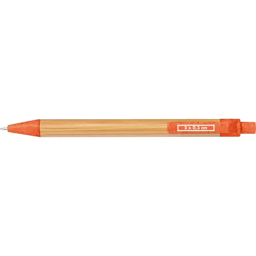 Stylo à bille en paille de blé et bambou