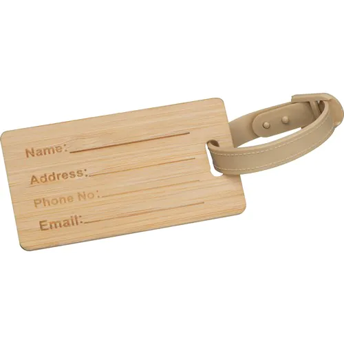 Bamboo luggage tag Bamboo luggage tag