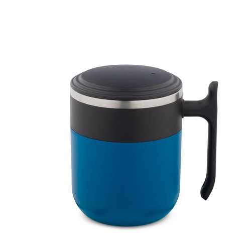 MALDINI. Travel mug with a stainless steel interior and a matt finish, 400 ml MALDINI. Travel mug with a stainless steel interior and a matt finish, 400 ml