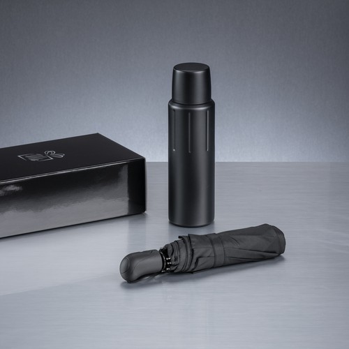 SCANDIC SET: VACUUM THERMOS & AUTOMATIC UMBRELLA