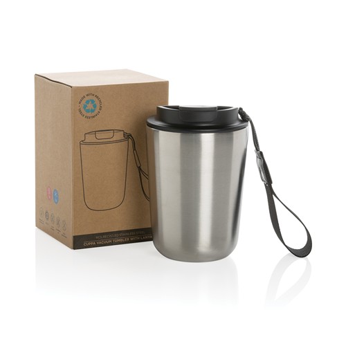 Cuppa RCS gerecycled rvs vacuümbeker met koord