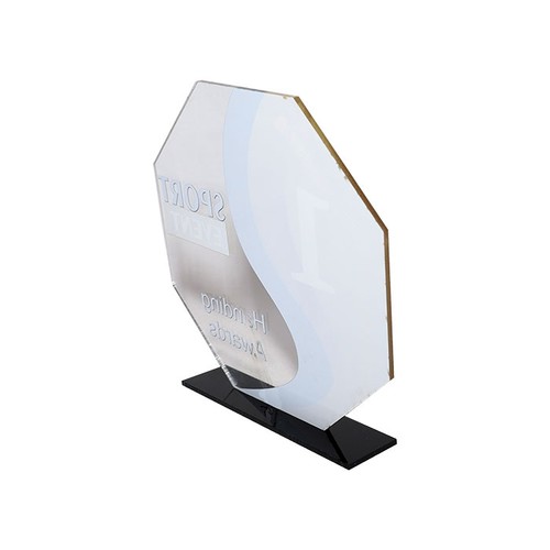ACRYLIC TROPHY 3MM 20X16CM CUSTOMIZABLE ACRYLIC TROPHY 3MM 20X16CM CUSTOMIZABLE