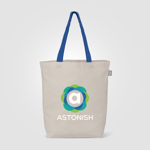 Tonga Recycled 5 oz Cotton Coloured Handle Shopping Tote Bag - 11L Tonga Recycled 5 oz Cotton Coloured Handle Shopping Tote Bag - 11L