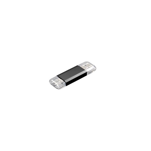 Model F47 Type C USB 3.0-flashschijf 64 GB Zwart