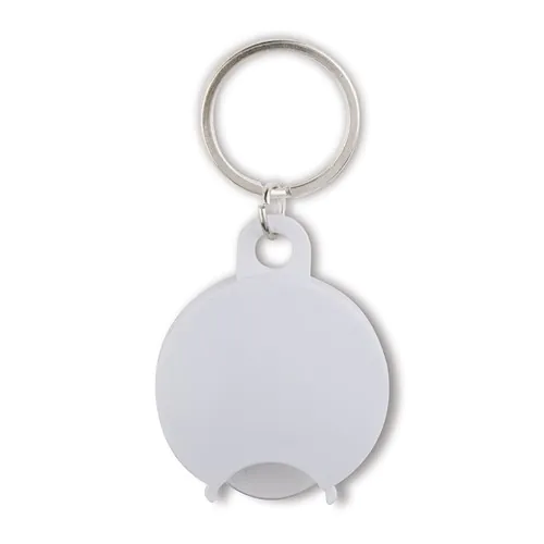 COIN HOLDER KEY CHAIN IN PLASTIC AND METAL