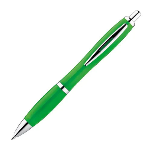 Bolígrafo plástico multicolor con clip metálico
