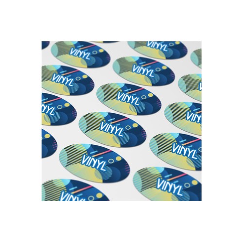 Vinyl Sticker Ovale 50x25mm Vinyl Sticker Ovale 50x25mm