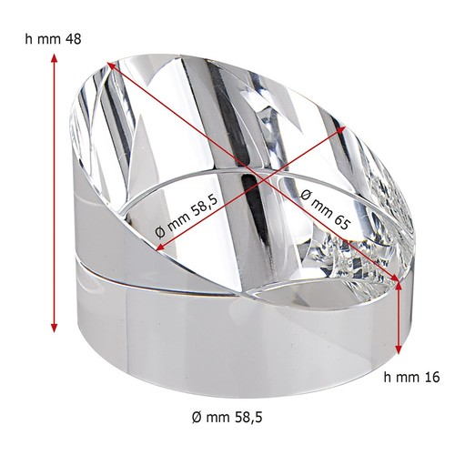 PAPER WEIGHT WHITE CRYSTAL d=60x45 mm PAPER WEIGHT WHITE CRYSTAL d=60x45 mm