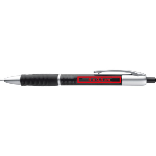 Kunststof pen met drukmechanisme Kunststof pen met drukmechanisme