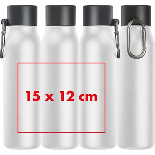 Drinking bottle with carabiner, 600ml Drinking bottle with carabiner, 600ml