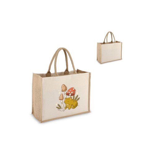 Jute-Katoen Tote OEKO-TEX® 42.5 x 19 x 32 cm 320g/m²