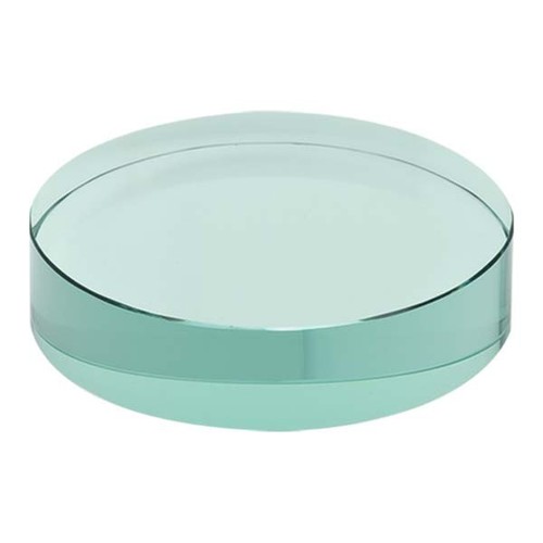 PAPERWEIGHT GREEN GLASS diam mm80 h12