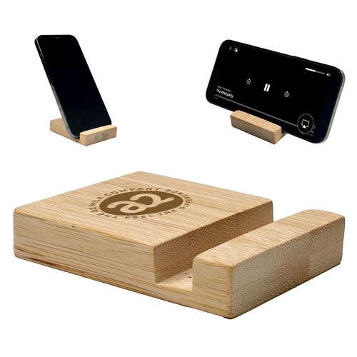 Support de téléphone en bambou