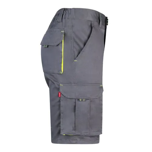 VL HEMERA. Two-tone, multi-pocket stretch Bermuda shorts (240g/m²), in cotton (46%), EME (38%) and polyester (16%) VL HEMERA. Two-tone, multi-pocket stretch Bermuda shorts (240g/m²), in cotton (46%), EME (38%) and polyester (16%)