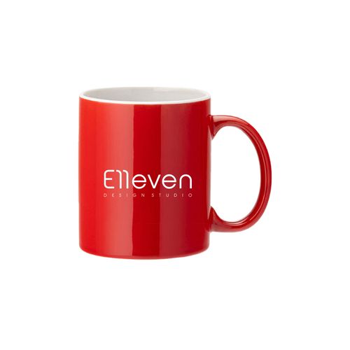 White Straight-Sided Mug 12oz (34cl) - Coloured White Straight-Sided Mug 12oz (34cl) - Coloured