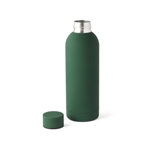 ODIN. Double wall vacuum stainless steel (36% recycled) bottle with rubber coating 550 mL ODIN. Double wall vacuum stainless steel (36% recycled) bottle with rubber coating 550 mL