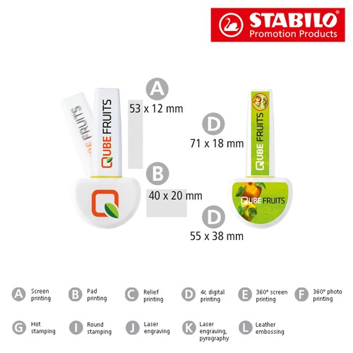 STABILO BOSS ORIGINAL tumbler Desk-Set for 1 highlighter