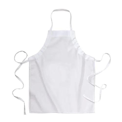 30% cotton/70% polyester (160 g/m2) cooking apron with adjustable tie 30% cotton/70% polyester (160 g/m2) cooking apron with adjustable tie