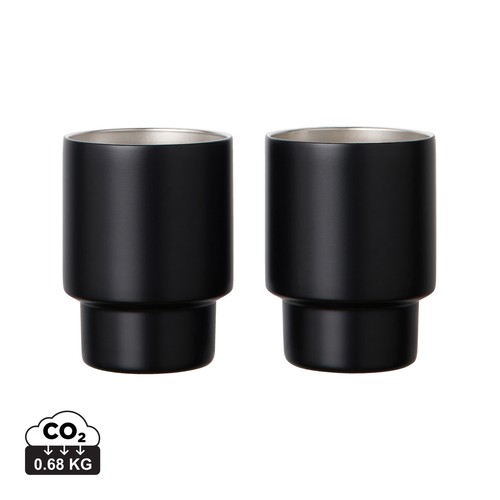 VINGA Nagano RCS recycled SS mugs, set of 2 VINGA Nagano RCS recycled SS mugs, set of 2