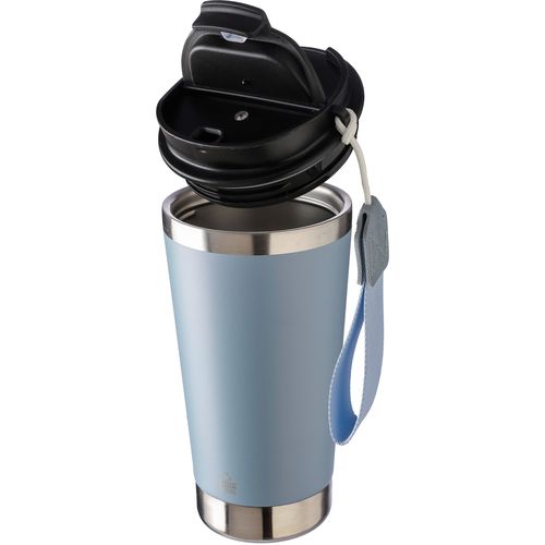 Gerecycled roestvrijstalen dubbelwandige drinkbeker 500 ml Kayla Gerecycled roestvrijstalen dubbelwandige drinkbeker 500 ml Kayla
