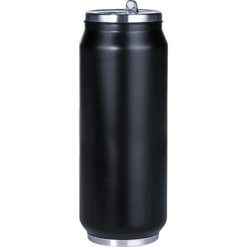 BOUTEILLE THERMIQUE 500 ML EN FORME DE CANETTE A DOUBLE PAROI ISOLANTE EN ACIER ET PLASTIQUE