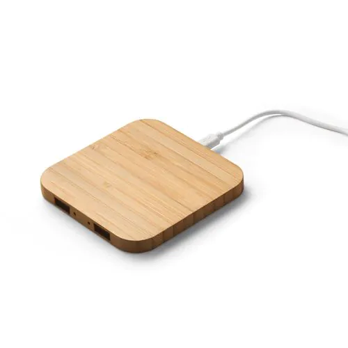 DALTON. Caricatore wireless Superfast 15W in bambù