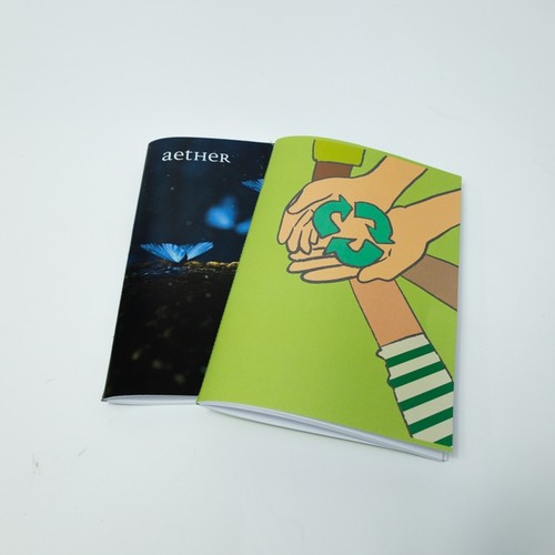 A5 BLOCK SEWED FROM CUSTOMIZABLE RECYCLED PAPER