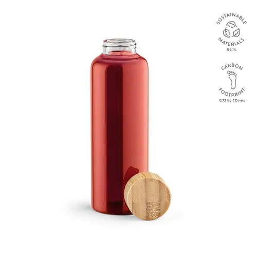 Indus Trinkflasche aus Borosilikatglas mit Bambusdeckel, 510 ml Indus Trinkflasche aus Borosilikatglas mit Bambusdeckel, 510 ml
