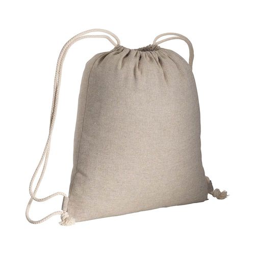 150g/m2 recycled cotton drawstring backpack