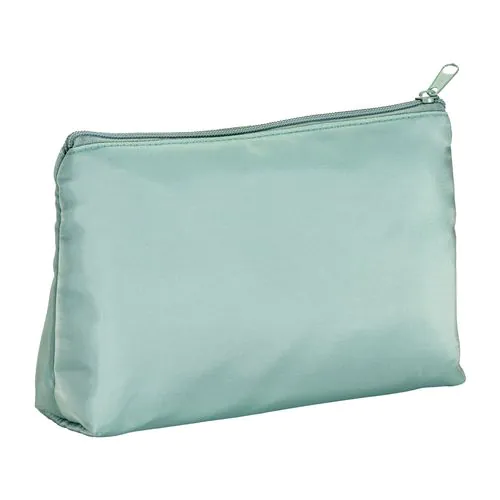Beauty case en polyester souple. Fermeture à glissière et doublure intérieure Beauty case en polyester souple. Fermeture à glissière et doublure intérieure