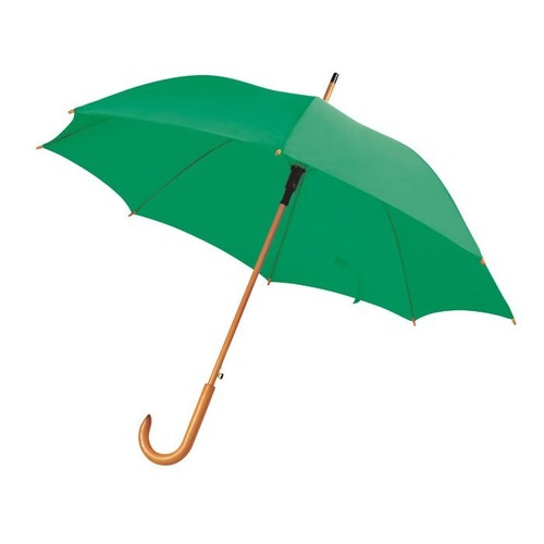 PARAPLUIE VERT MANCHE EN BOIS d=105 cm PARAPLUIE VERT MANCHE EN BOIS d=105 cm