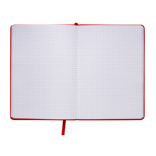 PU notebook with coloured elastic, squared sheets (80 pages), satin bookmark PU notebook with coloured elastic, squared sheets (80 pages), satin bookmark