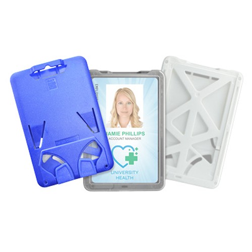 B-Holder Vertical Rigid 3-Card Holder with Extraction Levers - Black