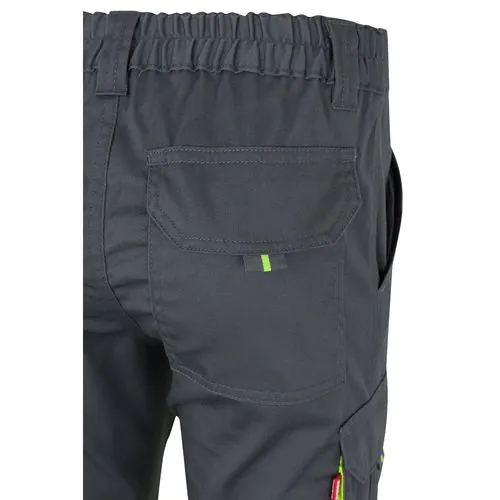 VL ZEUS. Pantaloni elasticizzati bicolore con diverse tasche (240g/m²), in cotone (46%), EME (38%) e poliestere (16%) VL ZEUS. Pantaloni elasticizzati bicolore con diverse tasche (240g/m²), in cotone (46%), EME (38%) e poliestere (16%)
