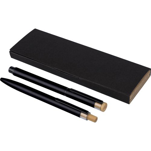 Recycled aluminium lacquered pen set Ilaria