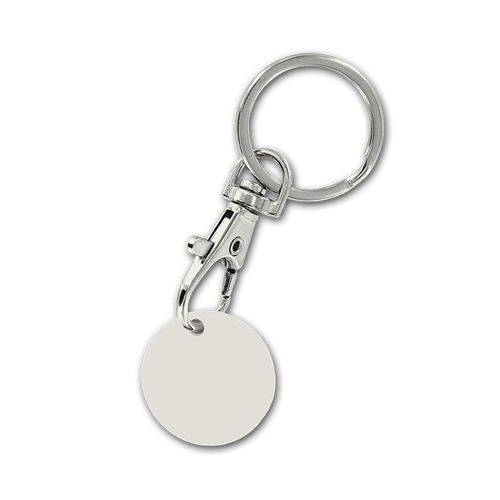 METAL KEY-RING WITH SNAP-HOOK & SHOPPING TROLLEY TOKEN METAL KEY-RING WITH SNAP-HOOK & SHOPPING TROLLEY TOKEN