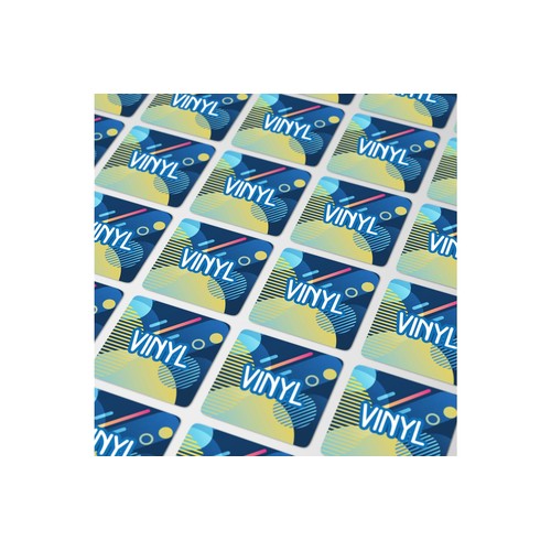 Vinyl Sticker Kwadratowy 10x10mm