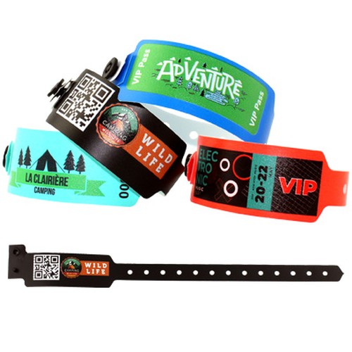 Braccialetti in plastica personalizzabili con stampa fotografica 25 mm Braccialetti in plastica personalizzabili con stampa fotografica 25 mm