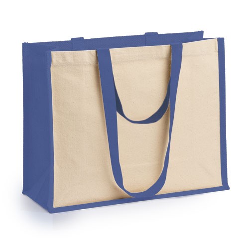 Bag made of laminated cotton, with colored melange Frangipane Bag made of laminated cotton, with colored melange Frangipane