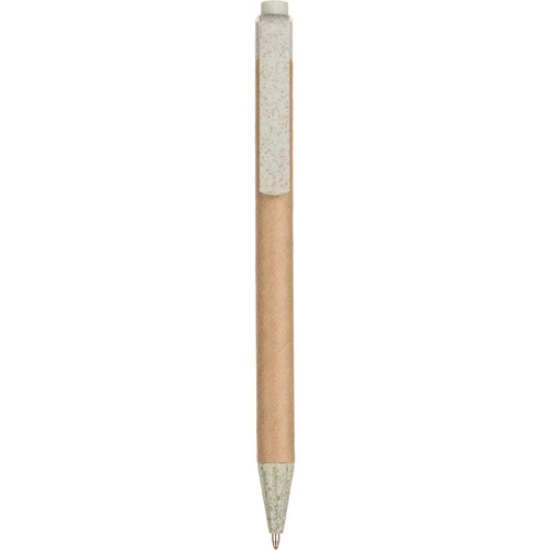 BALLPOINT PEN IN RECYCLED CARDBOARD AND WHEAT STRAW + ABS