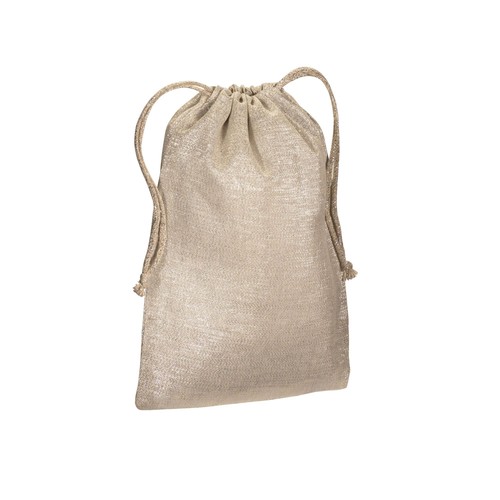 90 g/m2 bright polycotton gift bag with drawstring closure