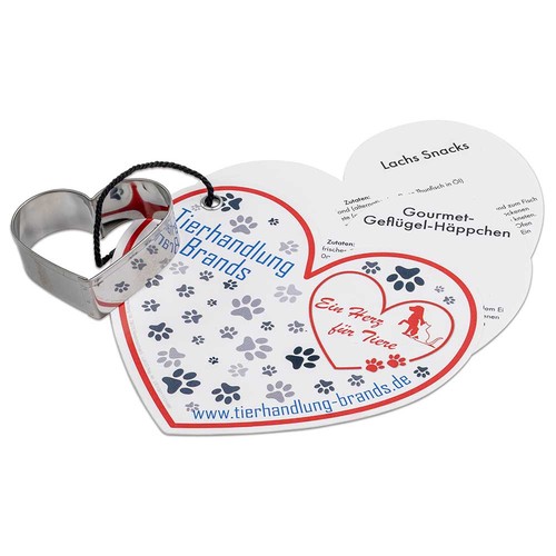 Bakvormpje met hondentraktatie-receptenboek - hart Bakvormpje met hondentraktatie-receptenboek - hart