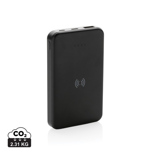 RCS recycled plastic 5.000 mAh 5W wireless powerbank RCS recycled plastic 5.000 mAh 5W wireless powerbank