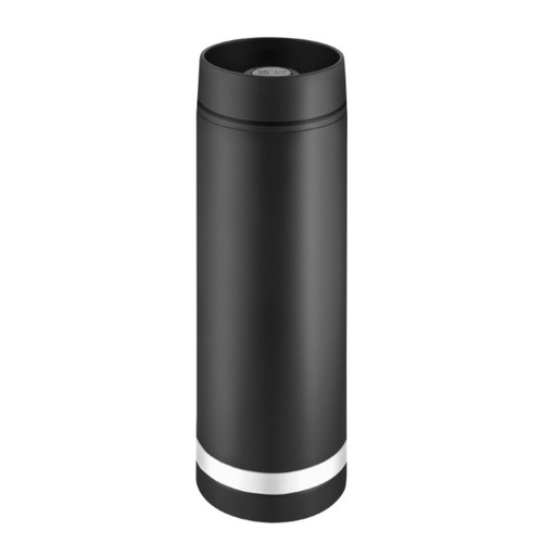 Metmaxx® thermo mug "Crema" 360° black/ring white Metmaxx® thermo mug "Crema" 360° black/ring white