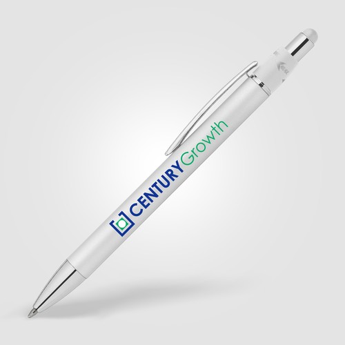 Orbit Spinner Stylo en métal chromé avec stylet Orbit Spinner Stylo en métal chromé avec stylet